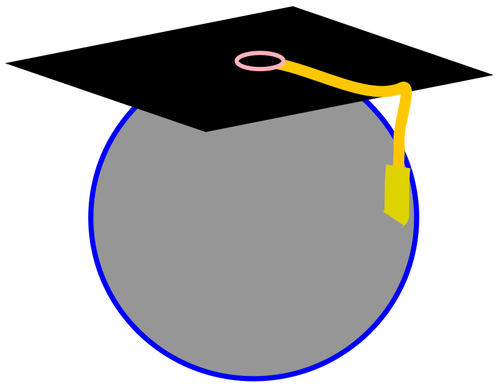 ベクトル イラスト大学院帽子