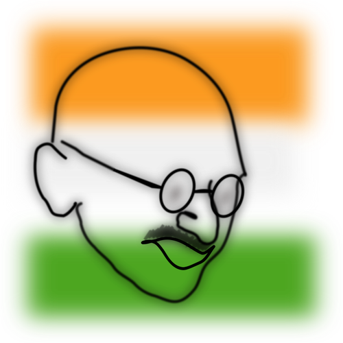 Image vectorielle de Gandhi