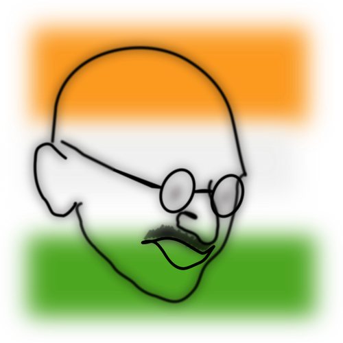 Gandhi vector image