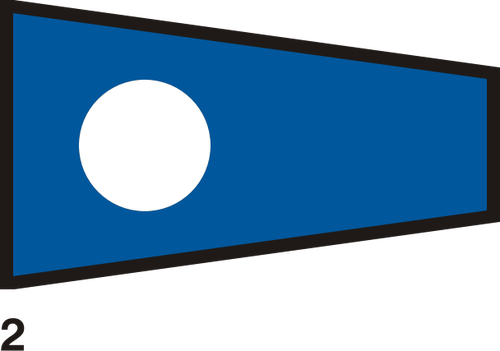 Bendera biru dan putih