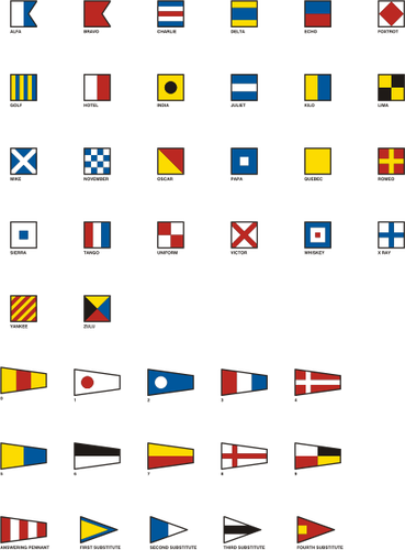 Bandiere Gran Pavese, tutte le bandiere