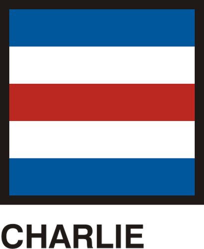 Sinalizadores de Gran Pavese, bandeira de Charlie