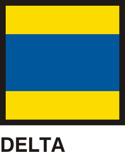 ग्रा Pavese ध्वज, डेल्टा ध्वज