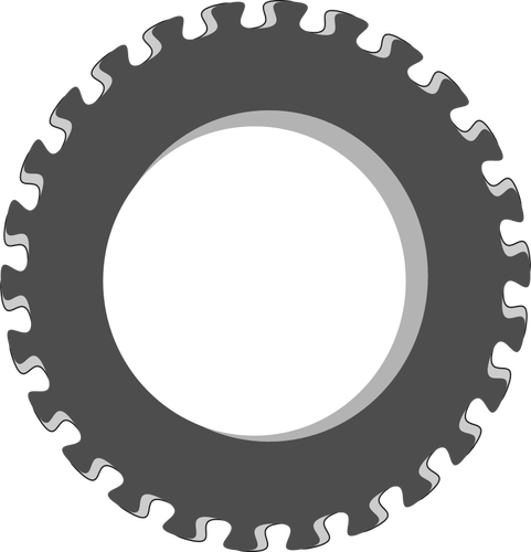 Vektor image av fancy utstyr hjul