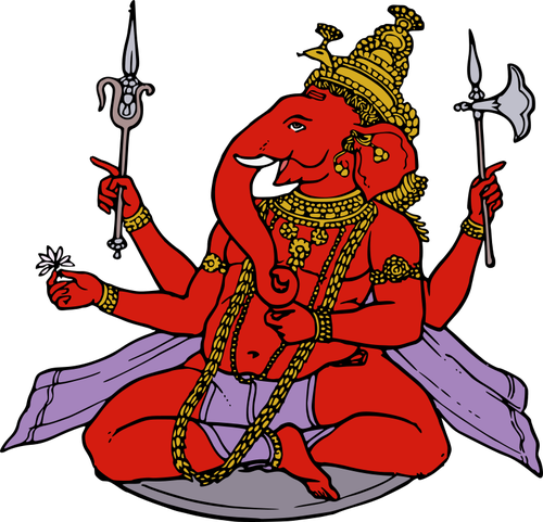 Ganesha vector tekening