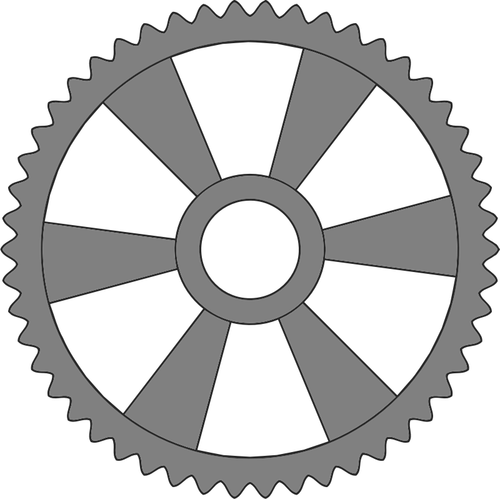 Dente de raios radiais