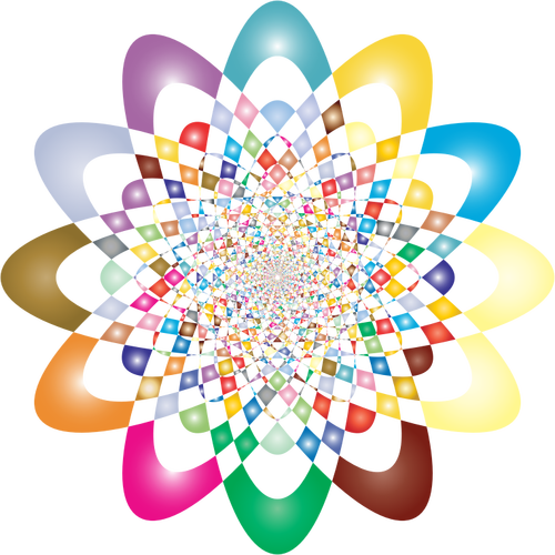 Imagem vetorial de vórtice colorido prismáticos