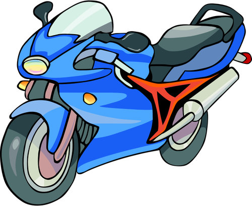 Motosiklet clipart vektör görüntü