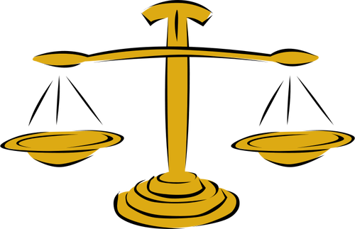 Balance scale vector image