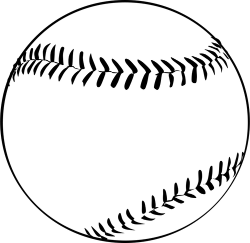 Grafika wektorowa baseball piłki