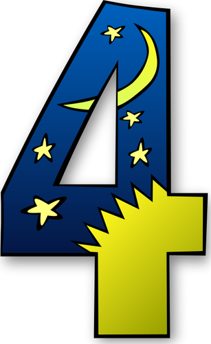 Vectorial colorat numărul 4