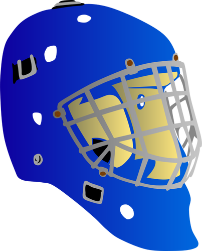 Vecteur de masque de gardien de but Hockey