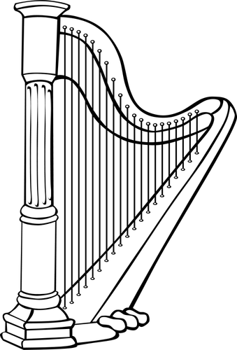 Grafica vectoriala, instrument de harpă