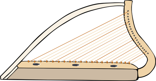 Ilustraţia vectorială de harpă