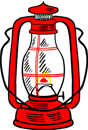 Hurricane lamp vektor illustration