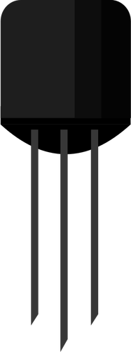 Elektroniska transistor vektorbild