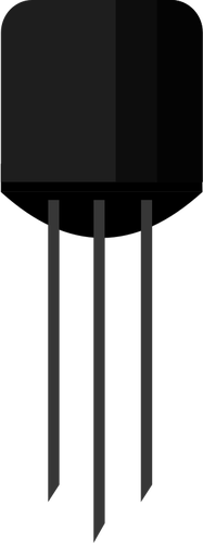 Vector de la imagen electrónica del transistor