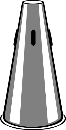 Vector bildet av rett mute trompet