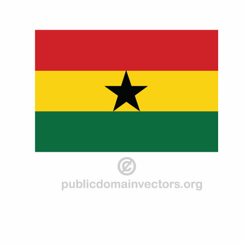 Vector vlag van Ghana