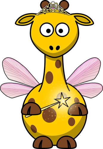 Vektor-ClipArt Fee Giraffe