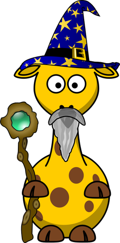 Vektorgrafiken Magier Giraffe