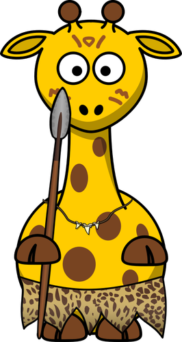 Ilustraţia vectorială sălbatic tigru girafa
