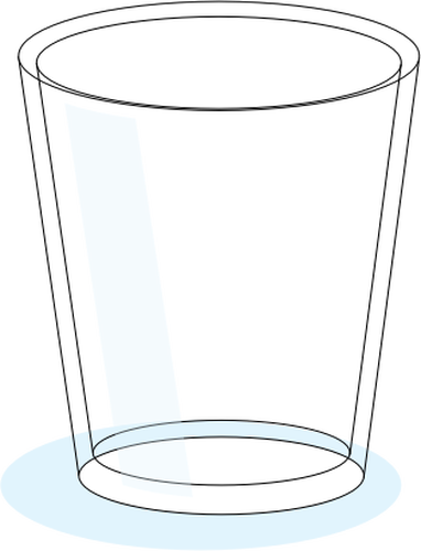 ベクター画像のガラスを飲む