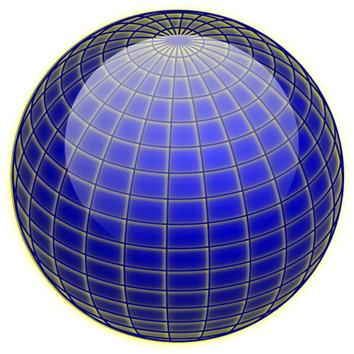 Vector miniaturi de strălucitoare globe