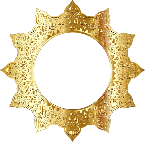 Guld dekorativ ram
