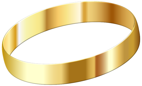 Golden wedding ring