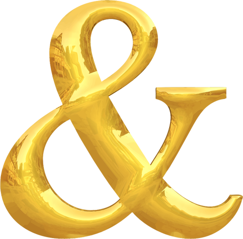 Goud typografie &