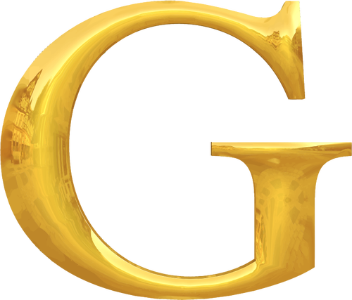 ゴールド タイポグラフィ G