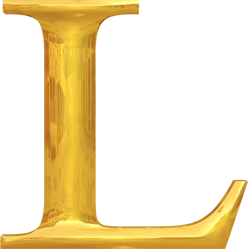 Golden bokstaven L