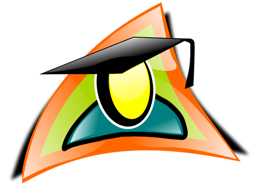 Pós-graduação ícone vector clipart