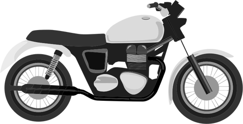 Gråskala motorcykel