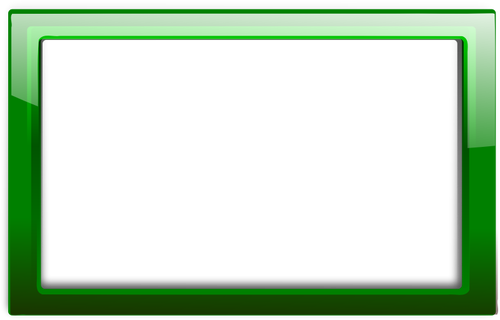 Glans genomskinlig grön ram vektorbild