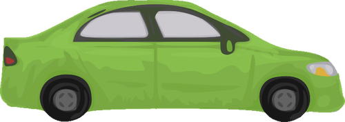 Groene auto vector afbeelding
