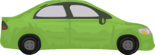 Green automobile vector image