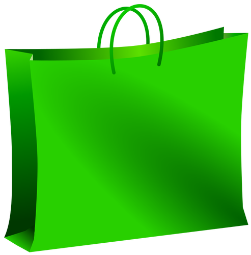 Ilustración de vector bolsa verde