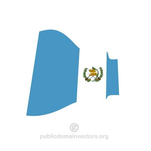 Ondulado bandera de Guatemala