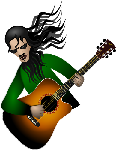 Guitar player vector imagine