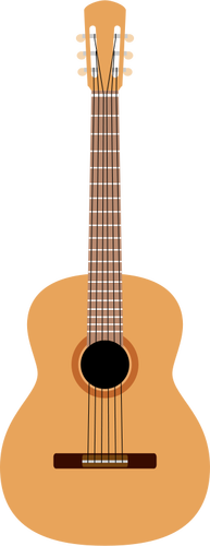 Grafika wektorowa instrument muzyczny gitara