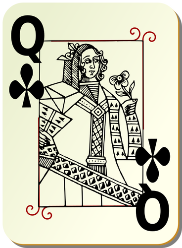 Queen of clubs image