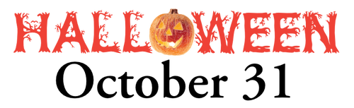 Halloween le 31 octobre sign vector image