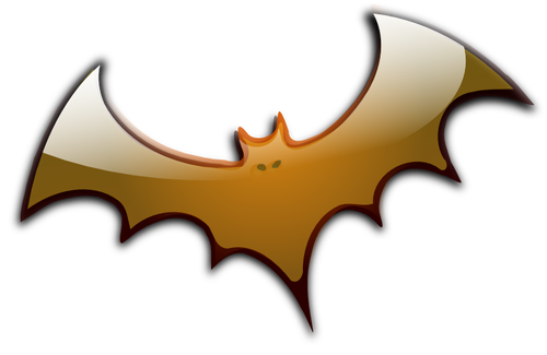 Brown Halloween bat vector imagine