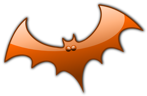 Orange Halloween Fledermaus-Vektor-Bild