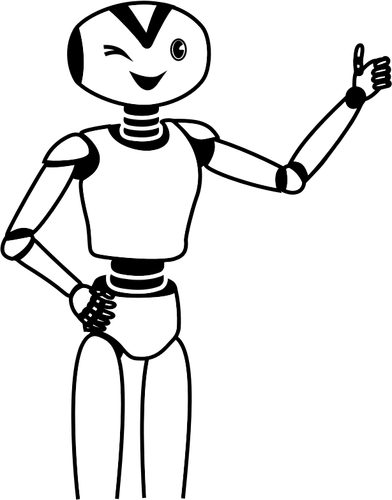 Cartoon robot