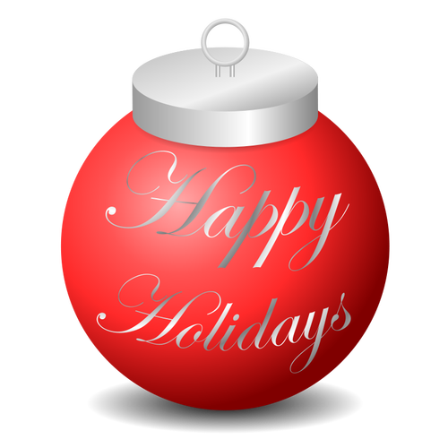 Happy Holidays Ornament Vector