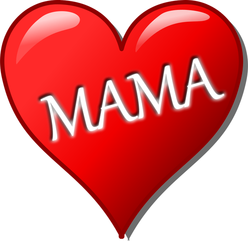Äitienpäivän sydänvektori