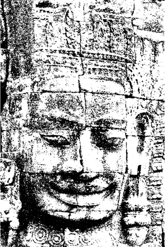 Face towers of the Bayon illustration